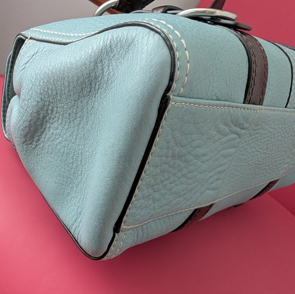 Coach Vintage Chelsea Satchel in Light Blue - EUC! - Picture 8 of 10